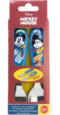 STOR Dětský příbor Mickey Mouse / Dětský příbor / 2 ks / nerezová ocel (81118)