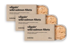 Vilgain Filety z divokého lososa – 3× ve slaném nálevu 120 g