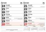 Stolní kalendář 2027 Helma 14denní s citáty