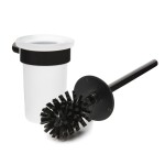 Wc štětka SAT Simply R PVD PVD gun metal/mléčné sklo SATDSIMR37GM SATDSIMR37GM