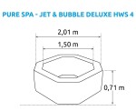 Intex PureSpa Jet & Bubble Deluxe Octagon 28458