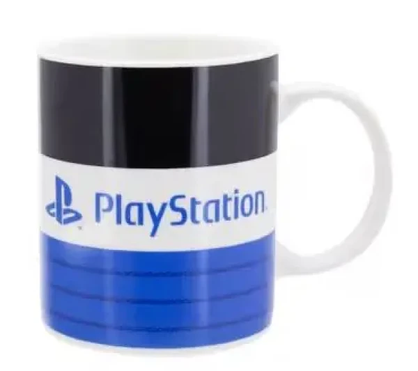 Paladone Mug Stripes Playstation / keramický hrnek / 400 ml (483153)