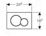 Geberit ovládací tlačítko 115.770.DT.5 115.770.DT.5