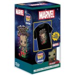 Funko PocketPOP&amp;Tee: Guardians of the Galaxy - Holiday Groot (velikost L)