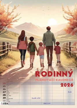 Nástěnný kalendář Rodinný plánovač 2026