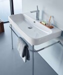 DURAVIT - Happy D.2 Umyvadlo 80x51 cm, s přepadem, s otvorem pro baterii, bílá 2318800000