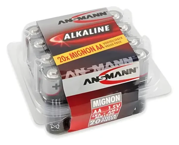 Ansmann Red / Baterie alkalická AA (LR6) / 1,5 V / 20 ks (5015548)