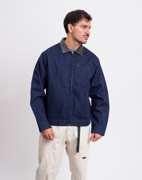 Gramicci Japanese Denim Trucker Jacket Rinsed Indigo L