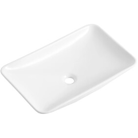 CERANO - Umyvadlo keramické Moana - na desku - bílá lesklá - 59,5x37,5 CER-667903