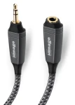HImage šedá / Audio prodlužovací kabel / Jack 3,5 mm (M) - Jack 3,5 mm (F) / 1,5 m