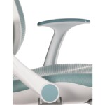 Dětská židle, výškově nastavitelná, modrá síťovina, KA-C806 BLUE