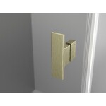 MEXEN/S - Mist H Duo sprchový kout dveře křídlové 80 x 75, transparent, zlato kartáčovaná - 8A5-080L-075P-50-00 8A5-080L-075P-55-00