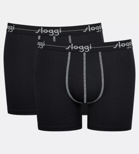 Pánské boxerky Start Short C2P box BLACK černé 0004 SLOGGI BLACK