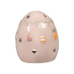 Det Gamle Apotek Keramický svícen Easter Jouyful Egg Beige, béžová barva, keramika