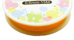 Elastomer - barevný - ∅ 0,6 mm - 15 m - 1 ks Barva: Neonově žlutá