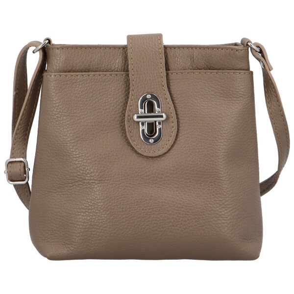 Dámská kožená crossbody kabelka Lara sweet, taupe