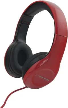 Esperanza EH138R Soul červená / stereo sluchátka / 3.5 mm jack / skládací / ovládání hlasitosti / 3 m (EH138R)