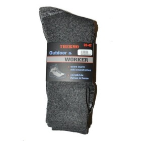 Ponožky pánské THERMO Outdoor + Worker 20655 2 páry