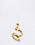 Maria Black Whirl Ear Cuff Gold Gold