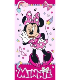 Disney Minnie Funny BRM014510 plážová osuška růžová 70x140