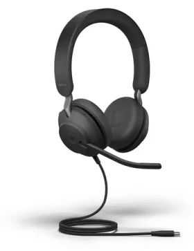 Jabra Evolve2 40 SE Stereo USB-C černá / Sluchátka / mikrofon / USB-C / MS (24189-889-889)