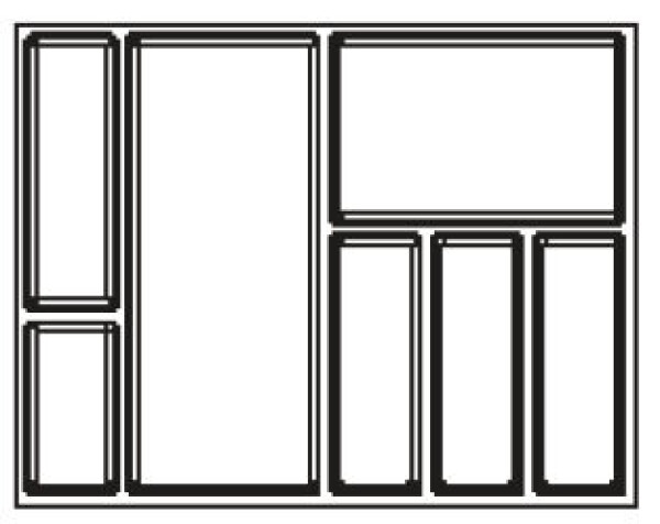 Agoform příborník Sky 700 barva: antracit