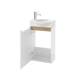 Koupelnová skříňka s umyvadlem Naturel Stilla 39x60x22 cm bílá lesk STILLAD04008UBL STILLAD04008UBL