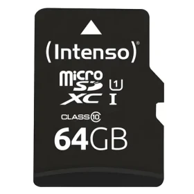 Intenso 64GB / Paměťová karta / MicroSDXC / UHS-I / Class 10 / čtení až 90 MB/s (3423490)