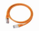 Gembird UTP CAT5E 0.25m / patch kabel / s ochranou / oranžová (PP12-0.25M/O)