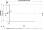 MEXEN - Amon obdélníková sprchová vanička SMC 140 x 90 cm, černá 4F709014