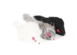 I LOVE PETS Myška z pravé kůže / Hračka pro kočky (8592644122948)