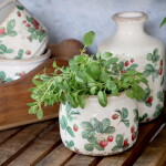 Chic Antique Keramický obal na květiny Fraises Ø 9,5 cm, multi barva, keramika