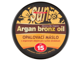 VIVACO Sun Opalovací máslo s arganovým olejem pro rychlé zhnědnutí SPF 15 200 ml