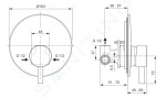 IDEAL STANDARD - CeraLine Baterie pod omítku s tělesem, chrom A6940AA