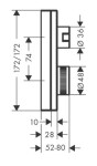 AXOR - Edge Termostatická baterie pod omítku pro 2 spotřebiče, chrom 46760000