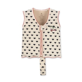 Konges Sløjd Plovací vesta Manon Coeur eclipse 3-6Y, krémová barva, textil