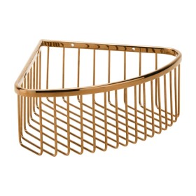 HOPA - Polička do sprchy rohová, 265×90×205 mm - Barva - Růžové zlato lesklá KDBE158208312