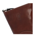 Luxusní dámská kožená crossbody kabelka Yllva, hnědá