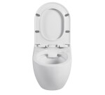 Erga Astrid, závěsná WC mísa 510x360x360mm, Rimless + toaletní sedátko s pomalým zavíráním, bílá, ERG-V03-ASTRID-RIM-WH