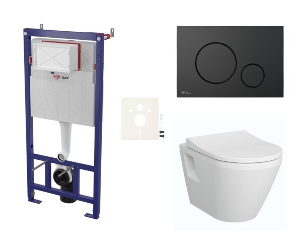 Cenově zvýhodněný závěsný WC set SAT do lehkých stěn / předstěnová montáž + WC VitrA Integra SIKOSSINTRE68K SIKOSSINTRE68K