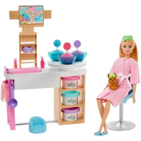 Barbie Salón krásy Herní set s blondýnkou