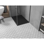 MEXEN/S - Toro obdélníková sprchová vanička SMC 100 x 90, černá, mřížka černá 43709010-B