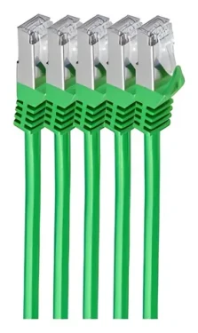 Shiverpeaks CAT7 S/FTP 0,25 m zelená / Patch kabel / RJ-45 / LSZH (BS75511-0.25G-SET5)