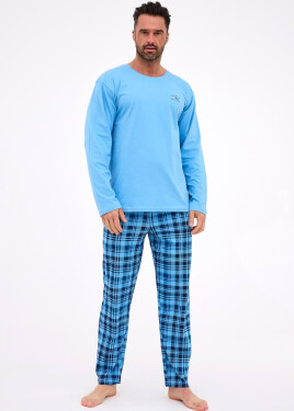Pyžamo Cornette 124/310 long/r Ready S-2XL pánské modrá M
