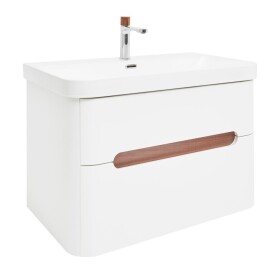 Koupelnová skříňka s umyvadlem a baterií SAT Fusion 77,5x53x45 cm bílá matná mat SATFUSION280WUBA SATFUSION280WUBA