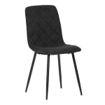 Jídelní židle, černá, látka, CT-283 BK2