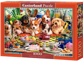 Puzzle Castorland 1000 dílků - Puppies Dessert