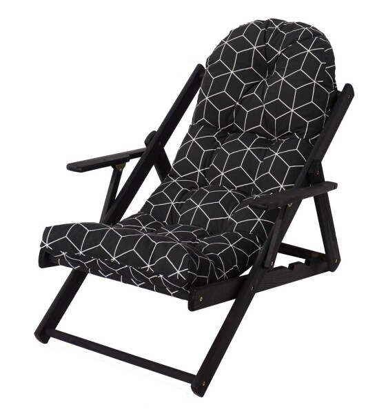 ROJA BORNEO lehátko dřevěné - grafit 40309-800