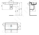 IDEAL STANDARD - Strada II Umyvadlo 800x430 mm, bez otvoru pro baterii, bílá T365101