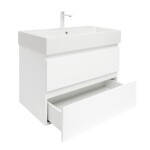 Koupelnová skříňka s umyvadlem SAT B-Way 79x50x45 cm bílá lesk BWAY280WU2BBI BWAY280WU2BBI